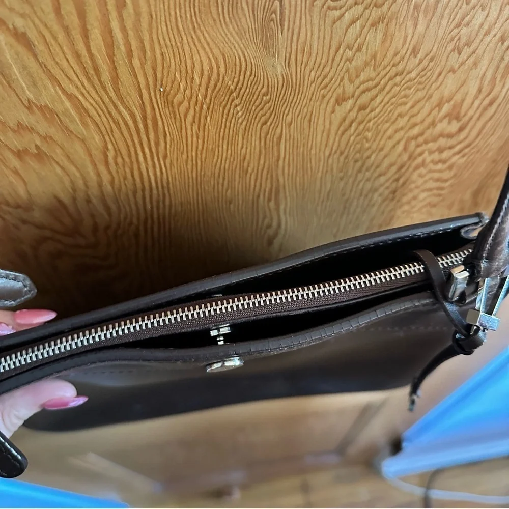 loro piana milky way leather brown crossbody bag